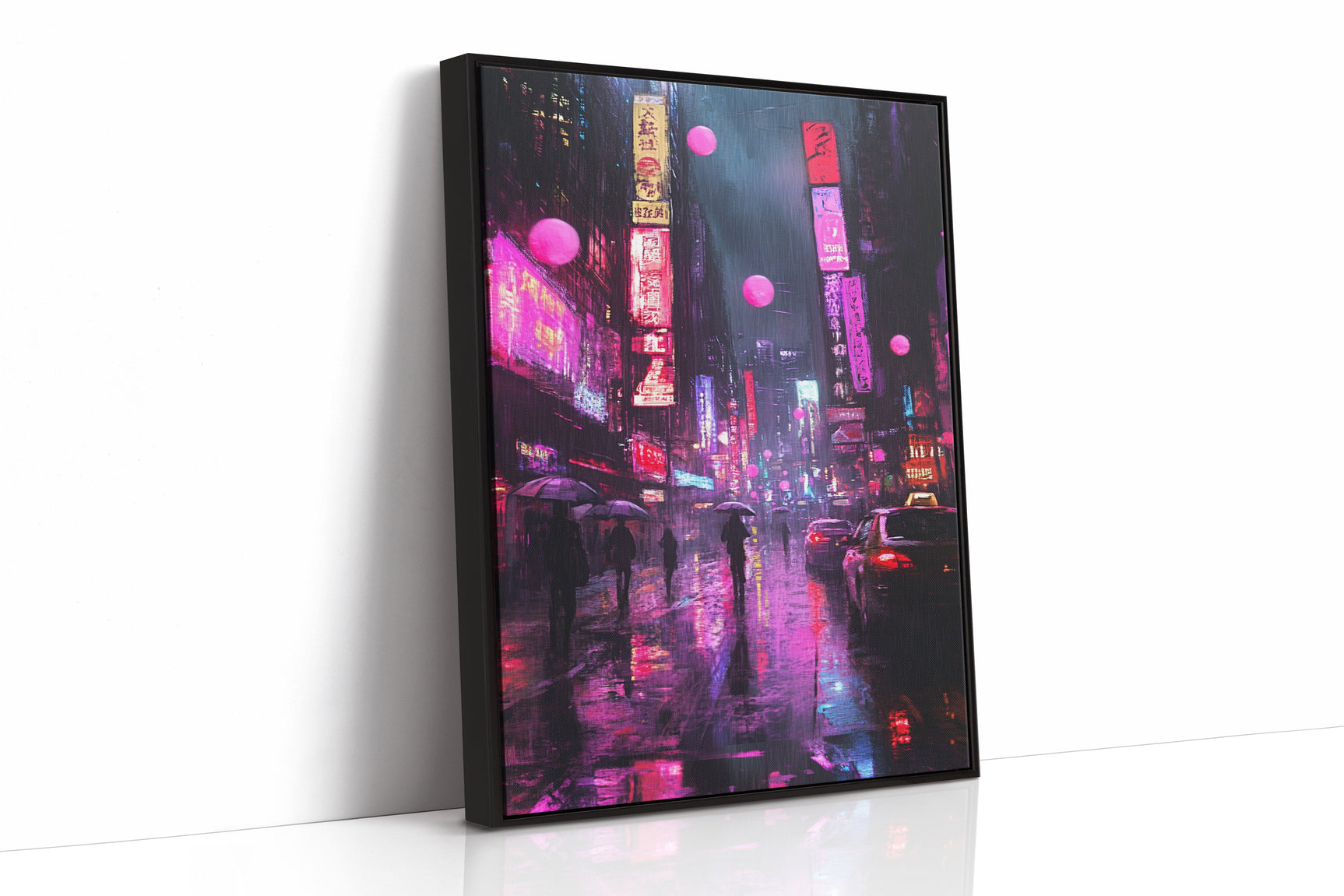 Neon Dreams in Rain
