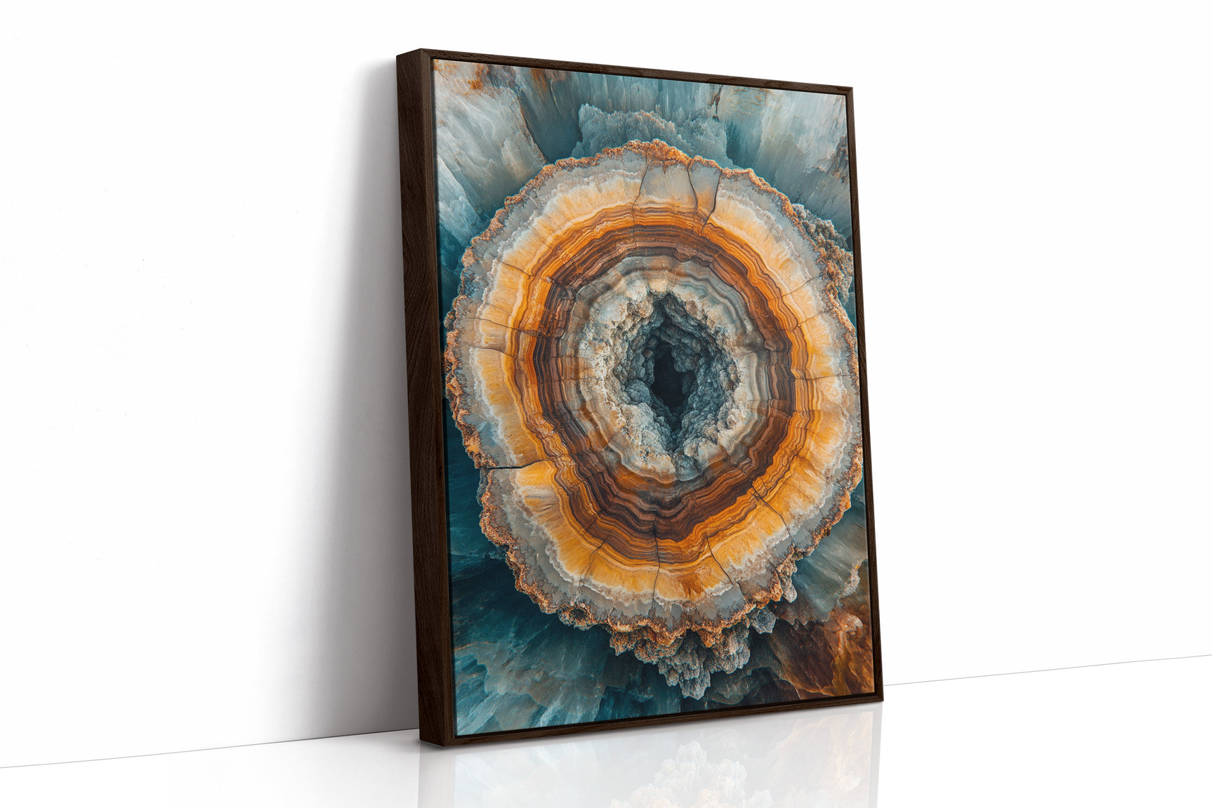 Ethereal Geode - Earthy Abstract Art