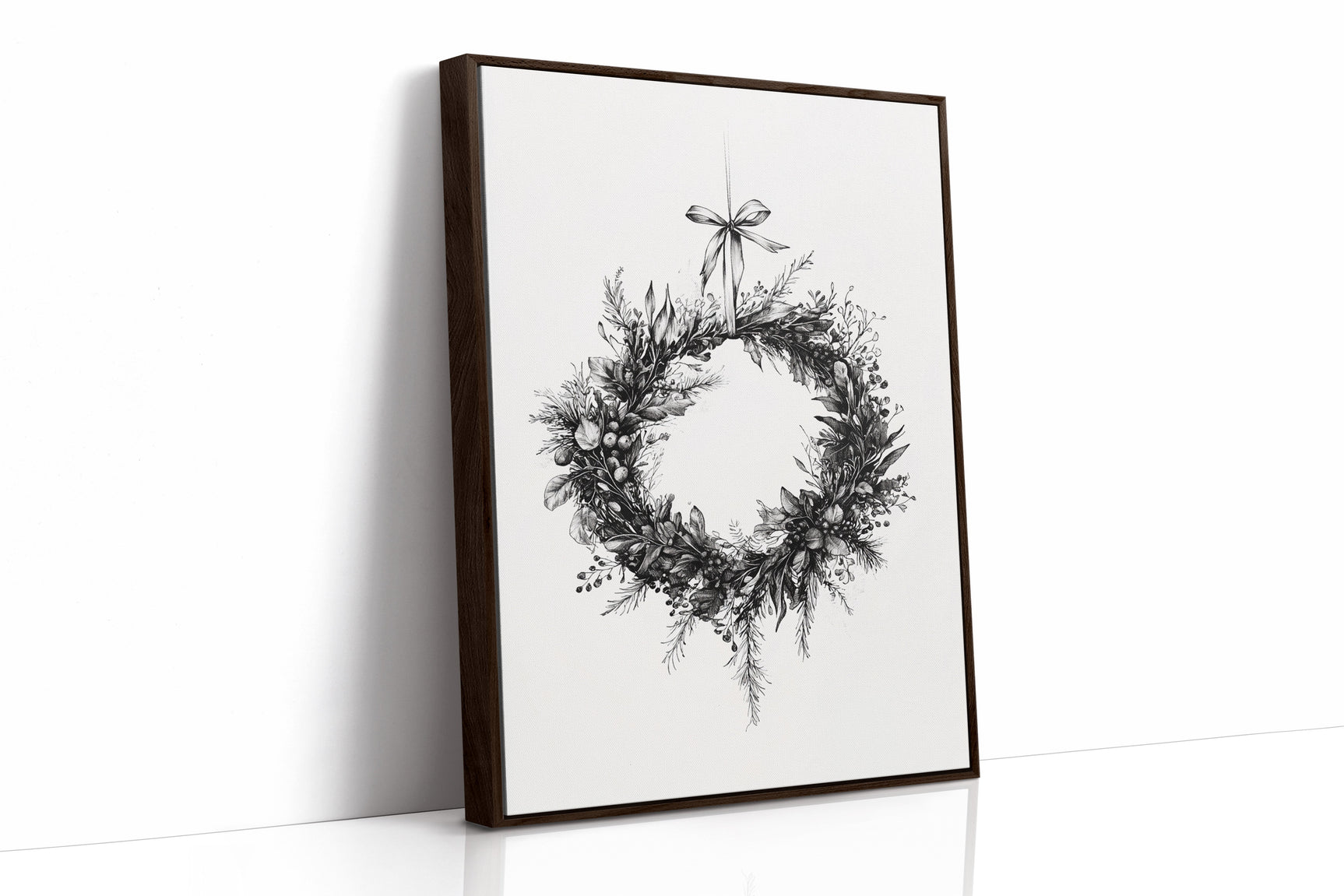 Monochromatic Wreath in Winter