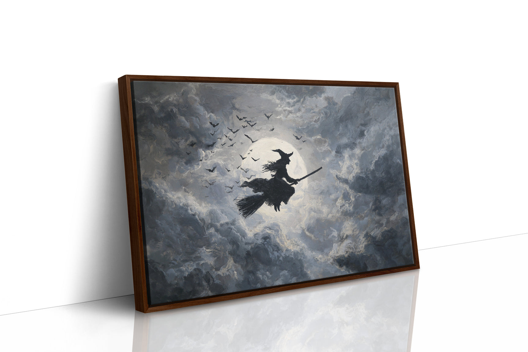 Midnight Flight Under Moonlit Skies