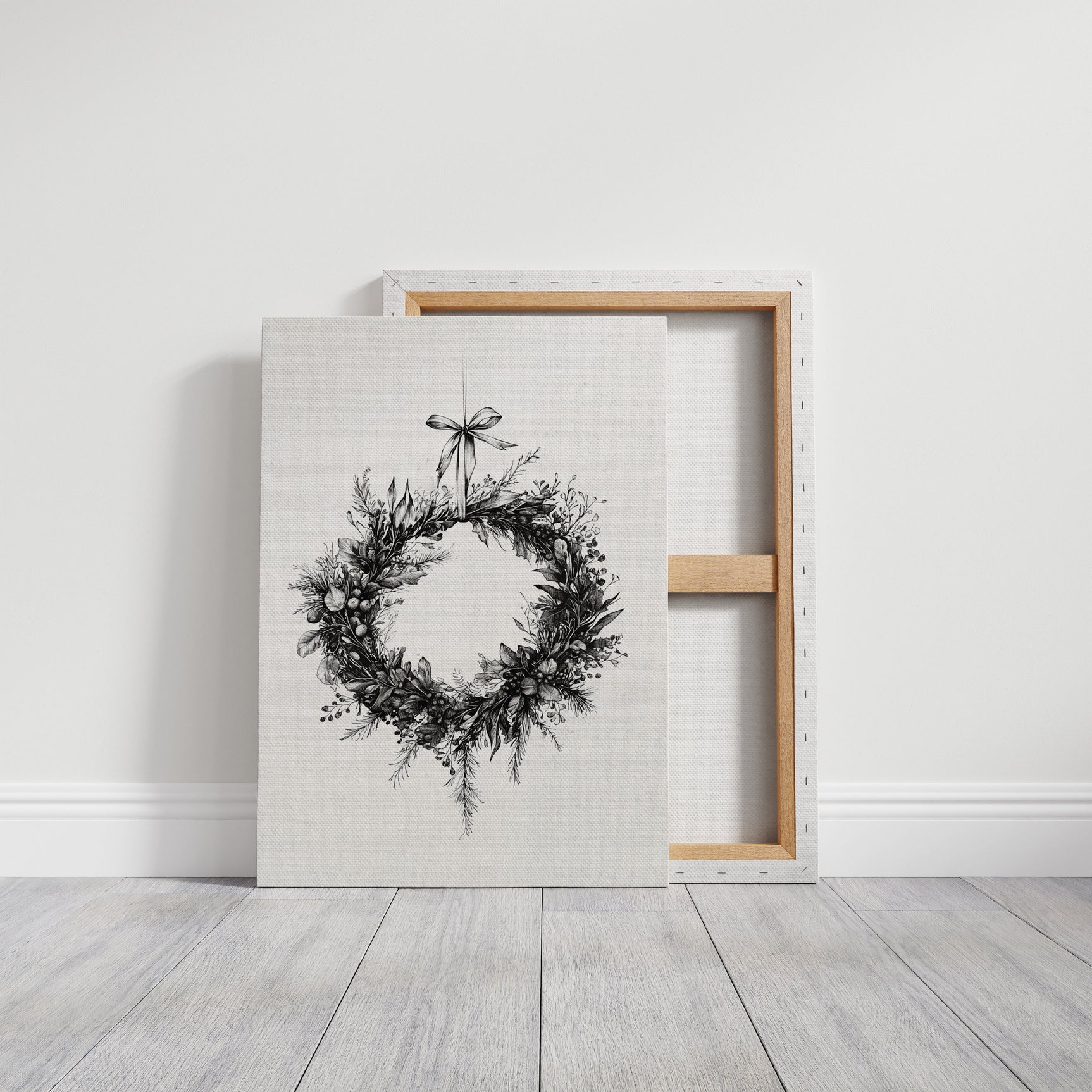 Monochromatic Wreath in Winter