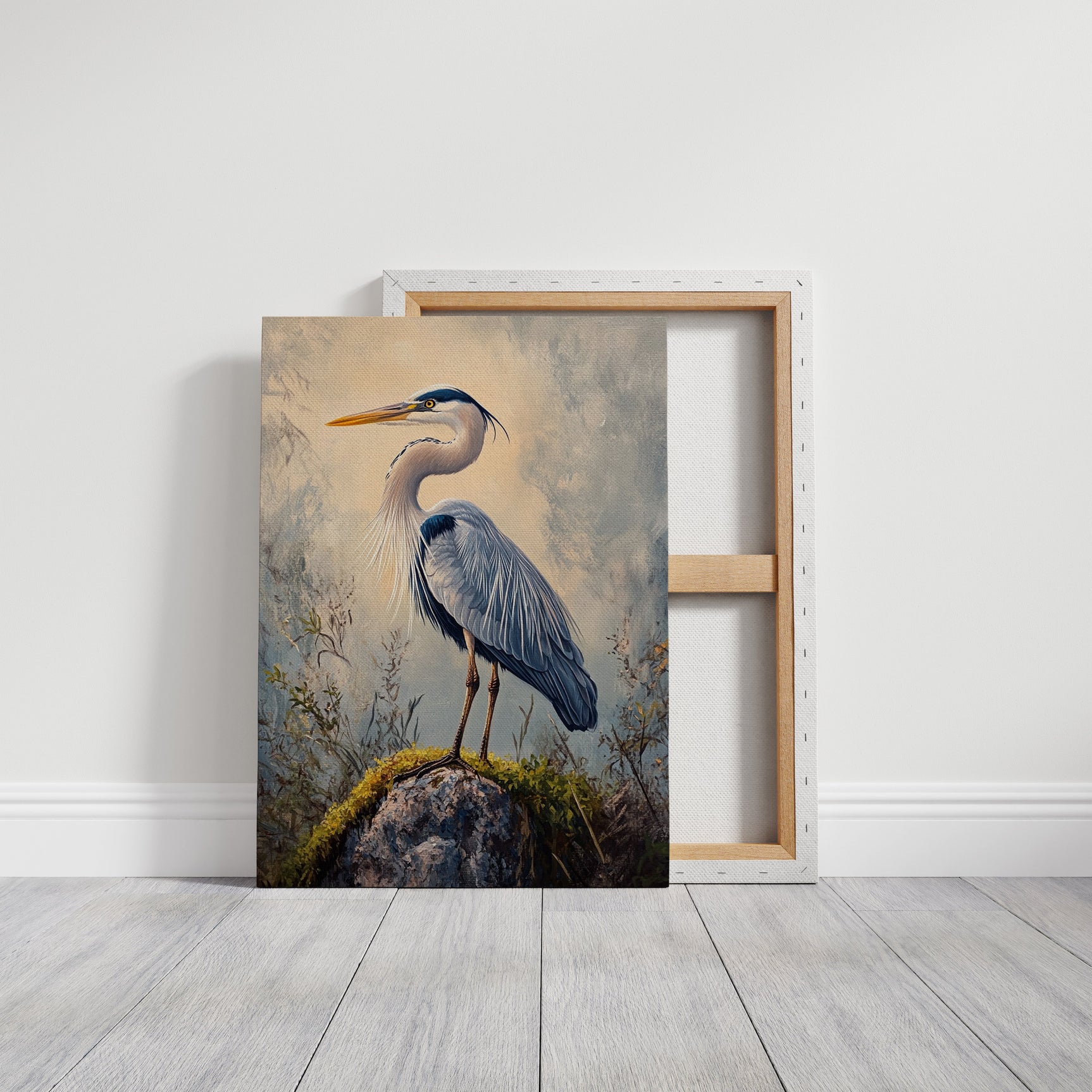 Azure Serenity Heron