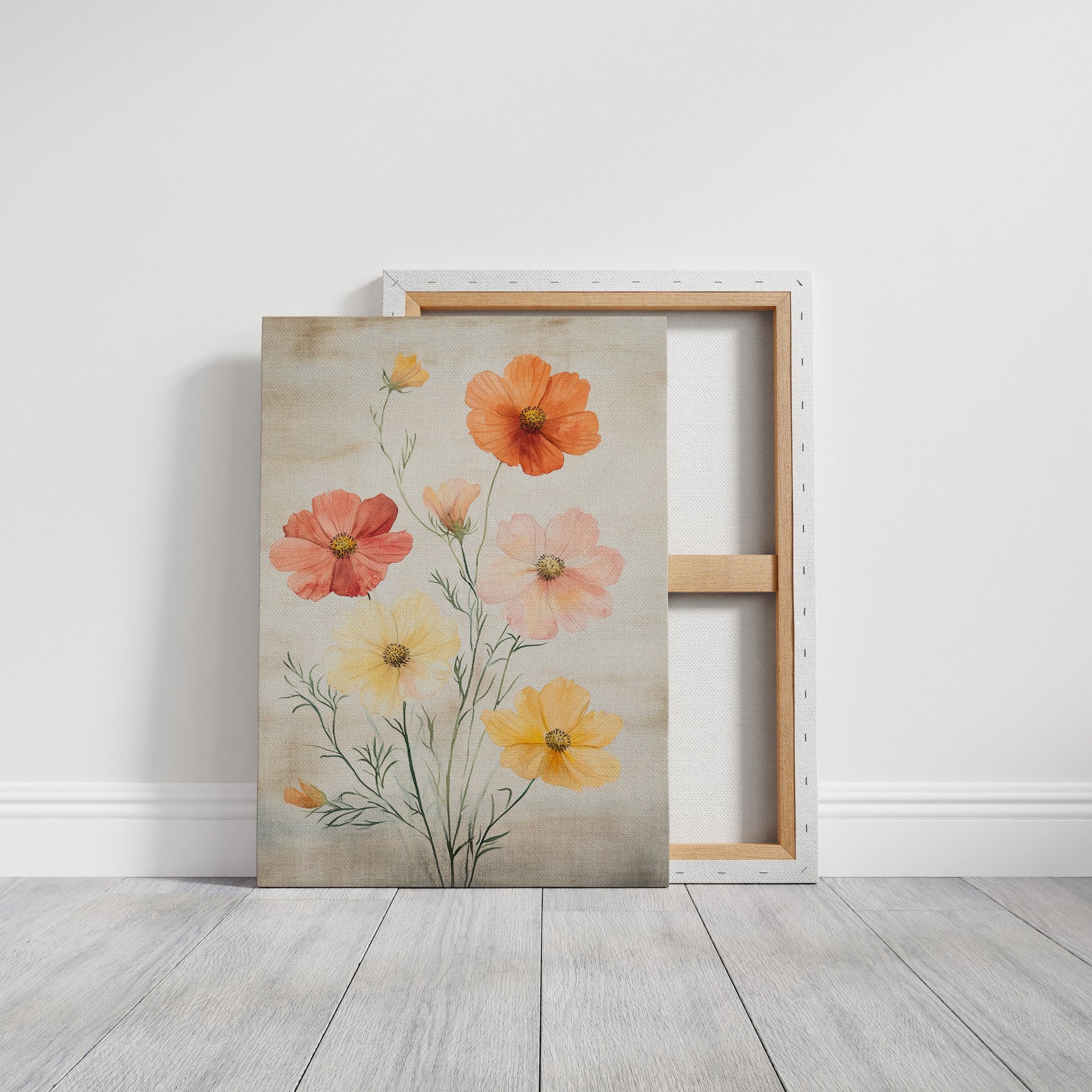 Sunlit Pastel Blossoms