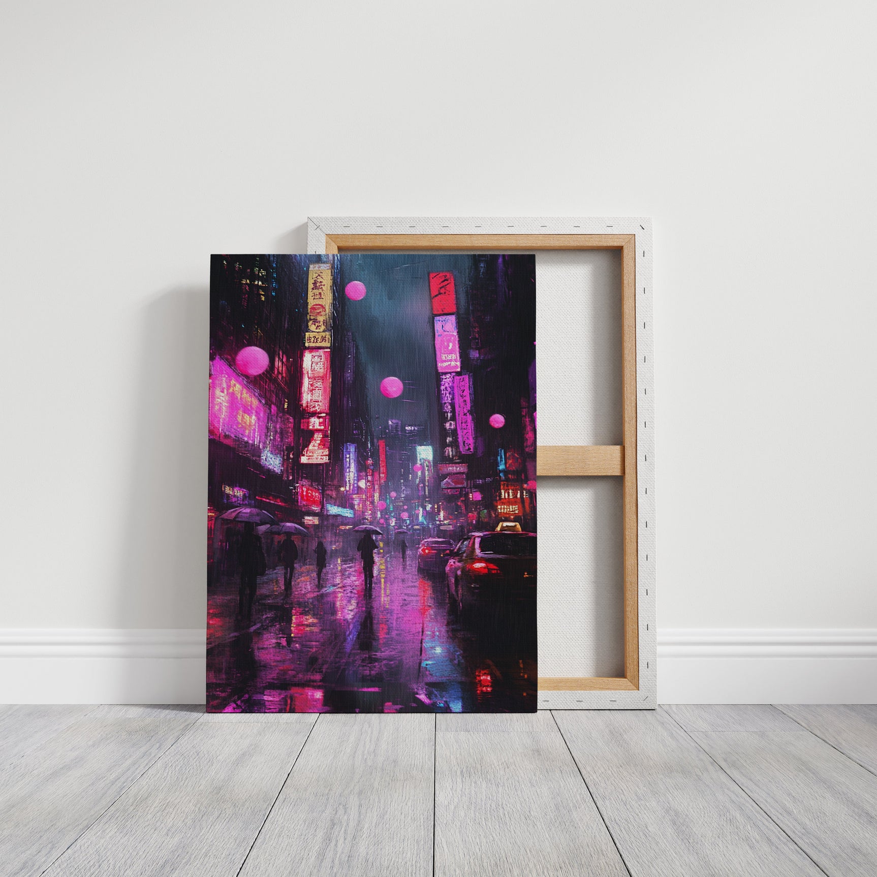 Neon Dreams in Rain