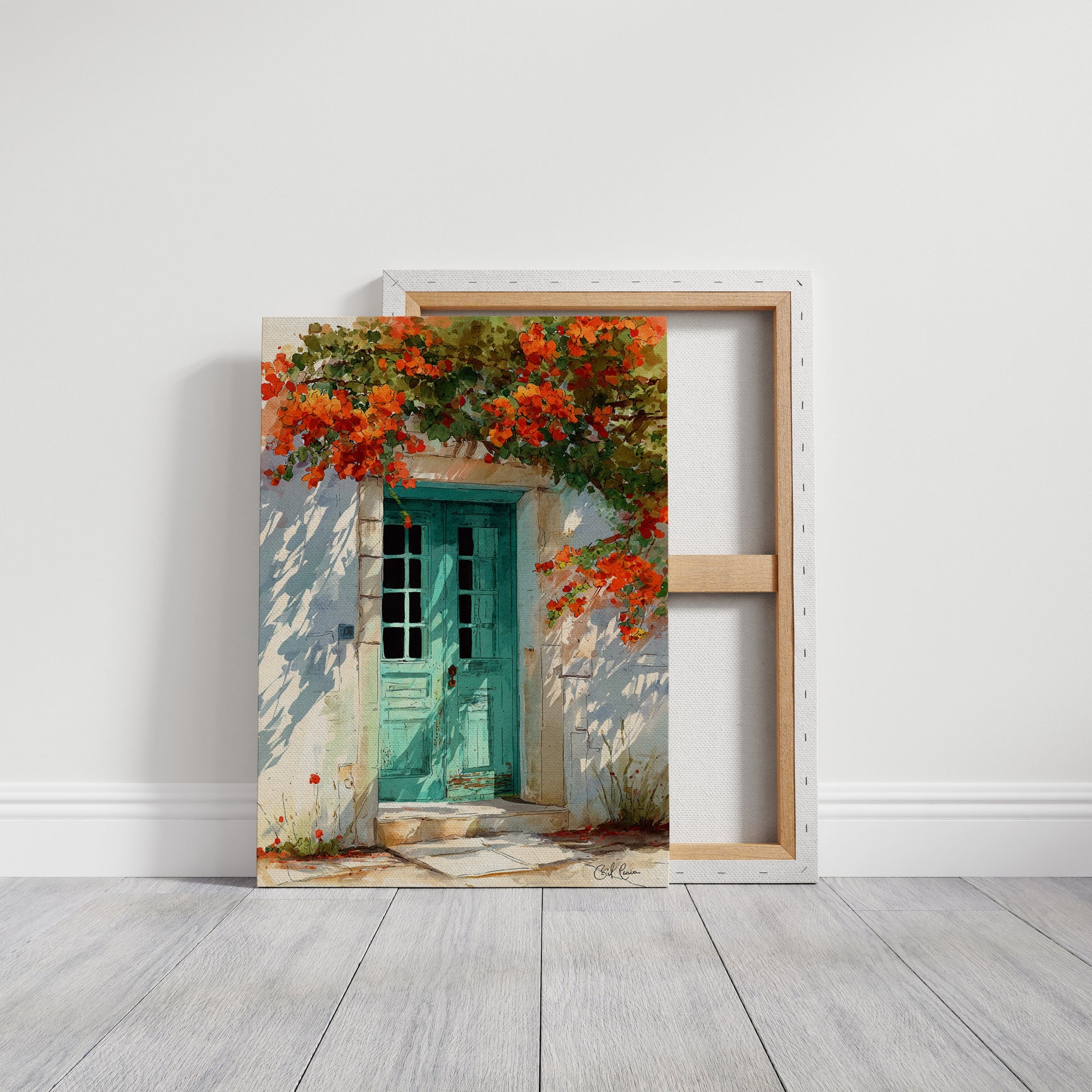Where Bougainvillea Meets Weathered Wood