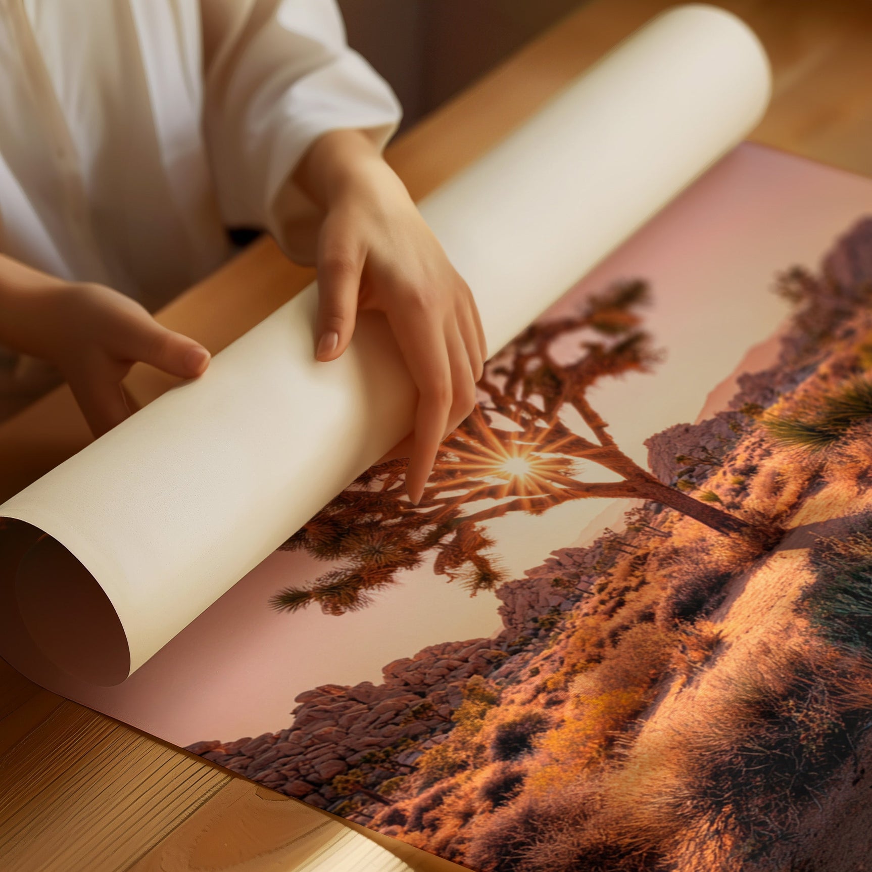 The Sun's Embrace on Desert Sage