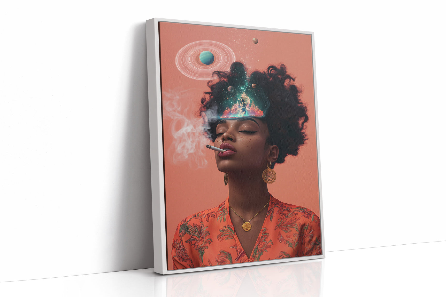 Cosmic Thoughts in an Orange Glow