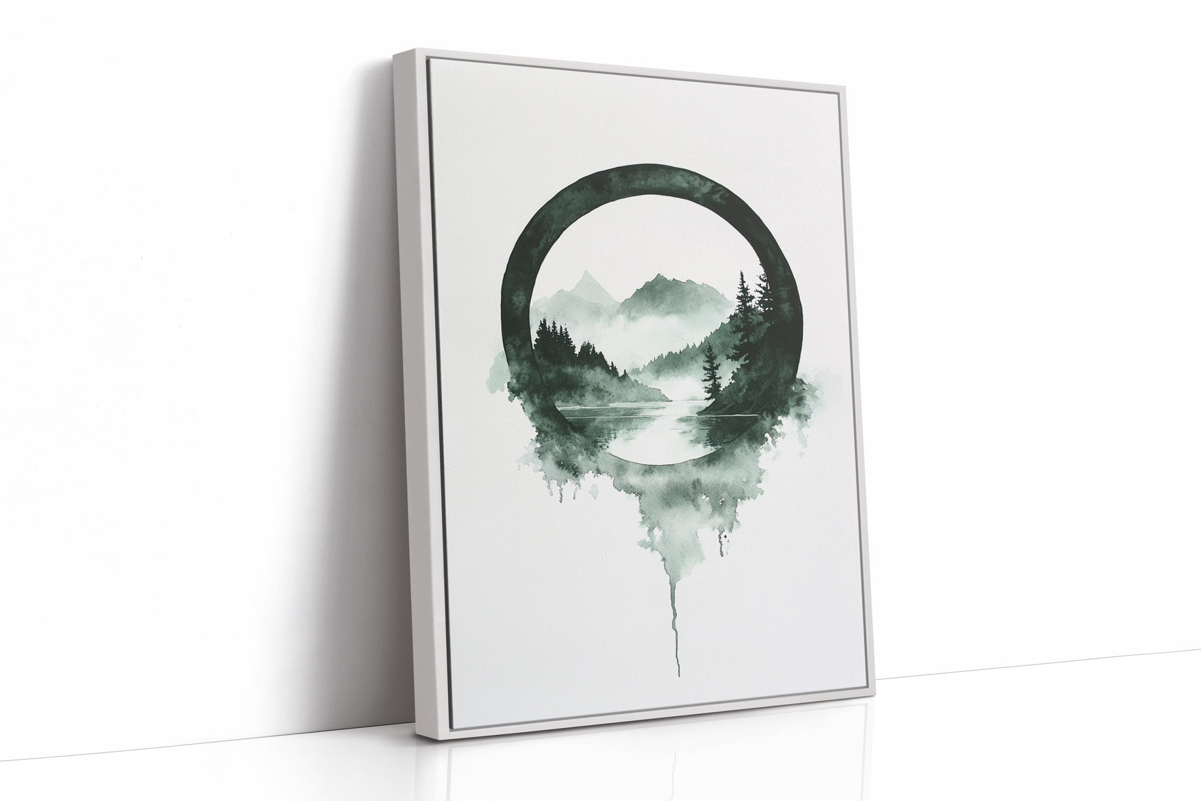 Tranquil Wilderness - Minimalist Forest Art