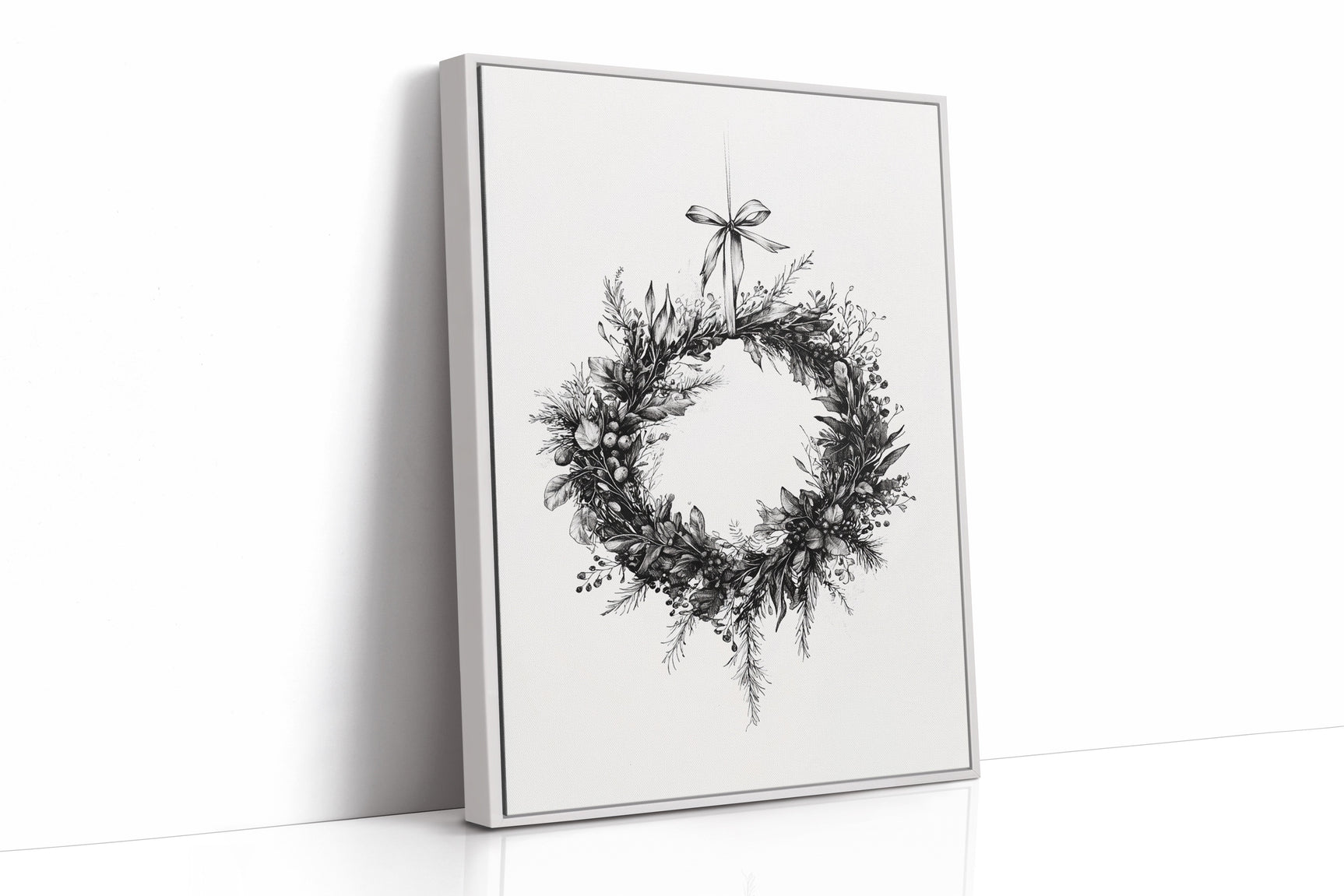 Monochromatic Wreath in Winter