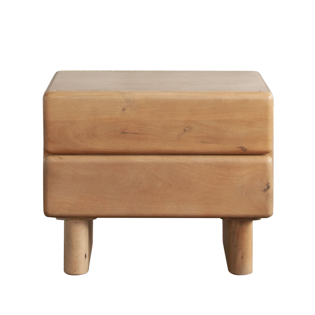 Wolfe Oak Wood Nightstand - Ornate Home