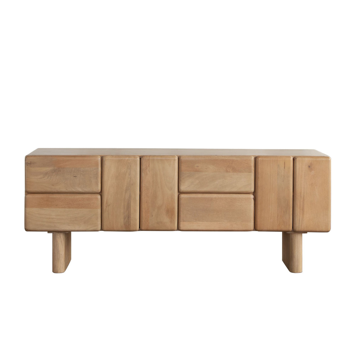 Wolfe Oak Wood Sideboard - Ornate Home