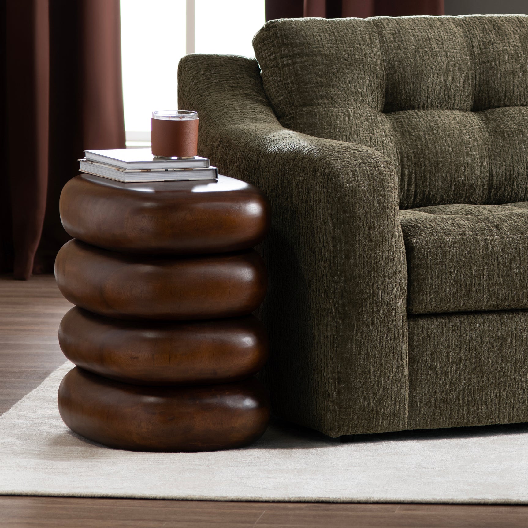 Sumatra Brown Accent Table