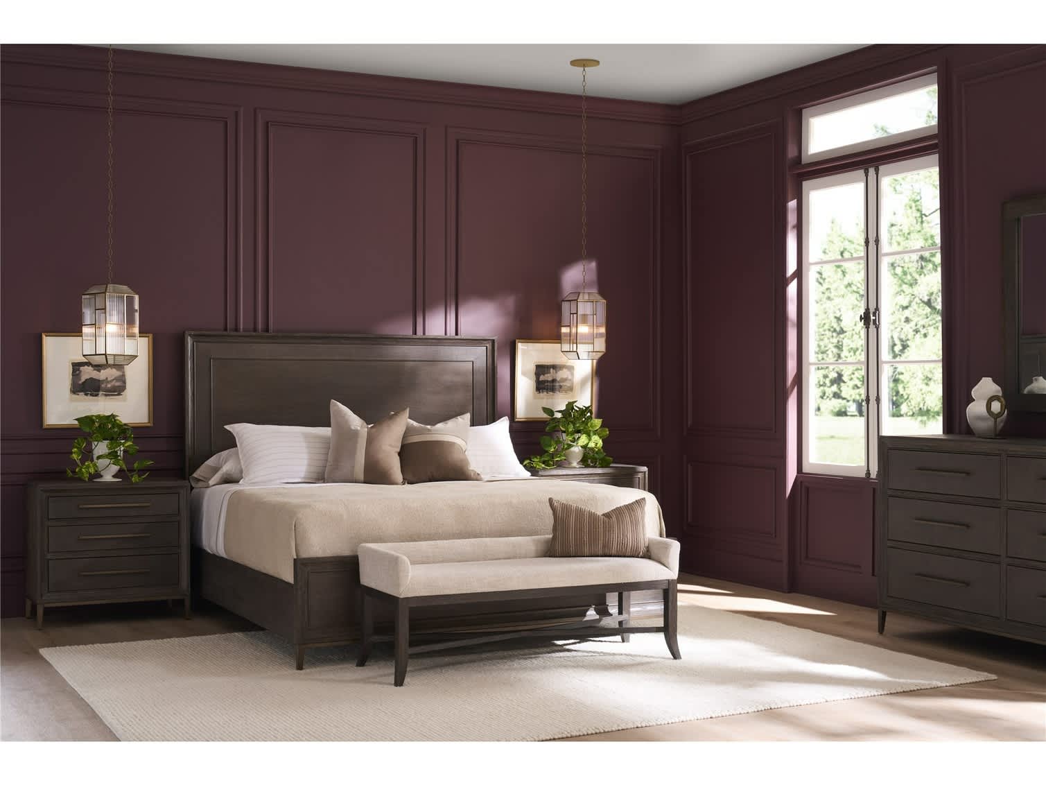 Montclair Cocoa King Panel Bed