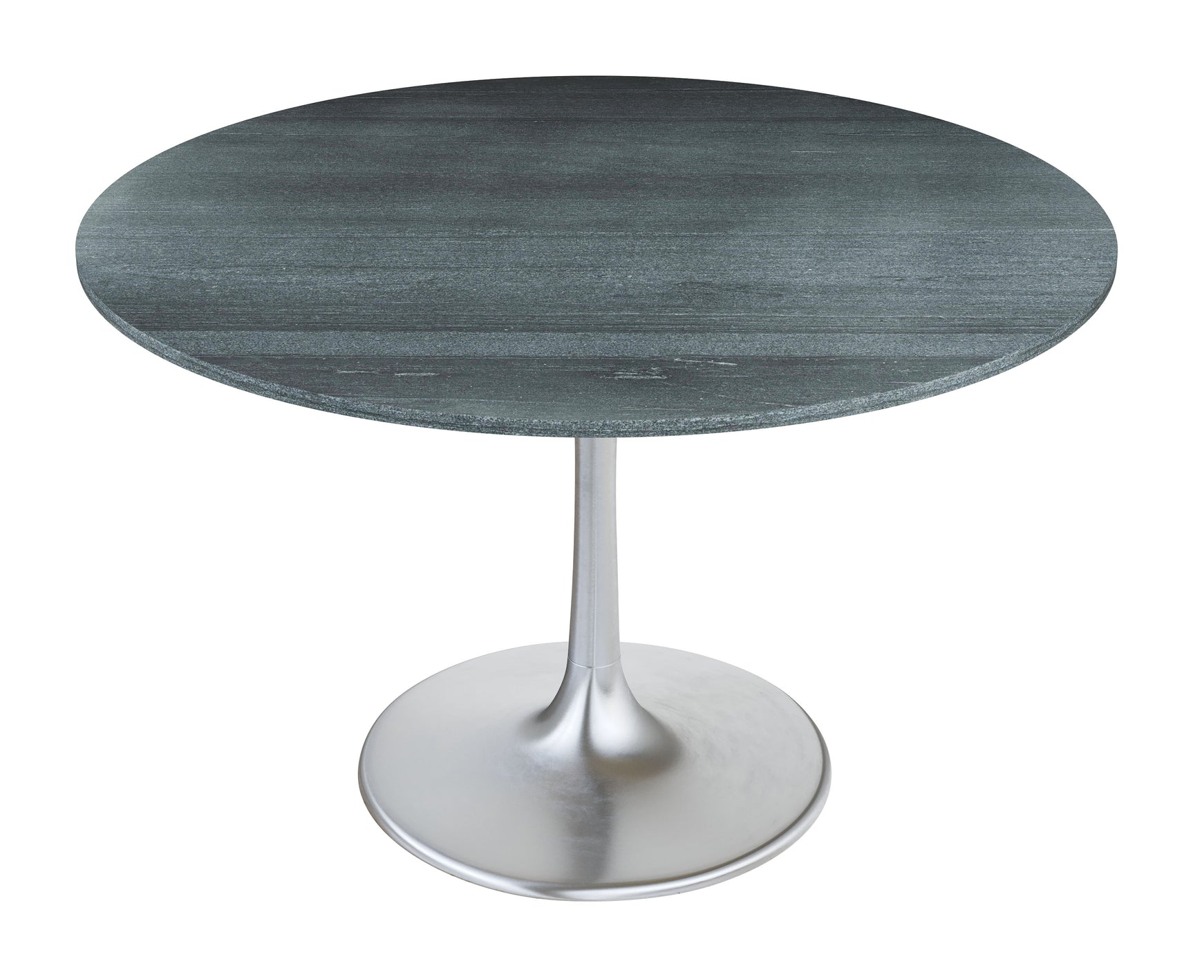 Metropolis Gray & Silver Dining Table