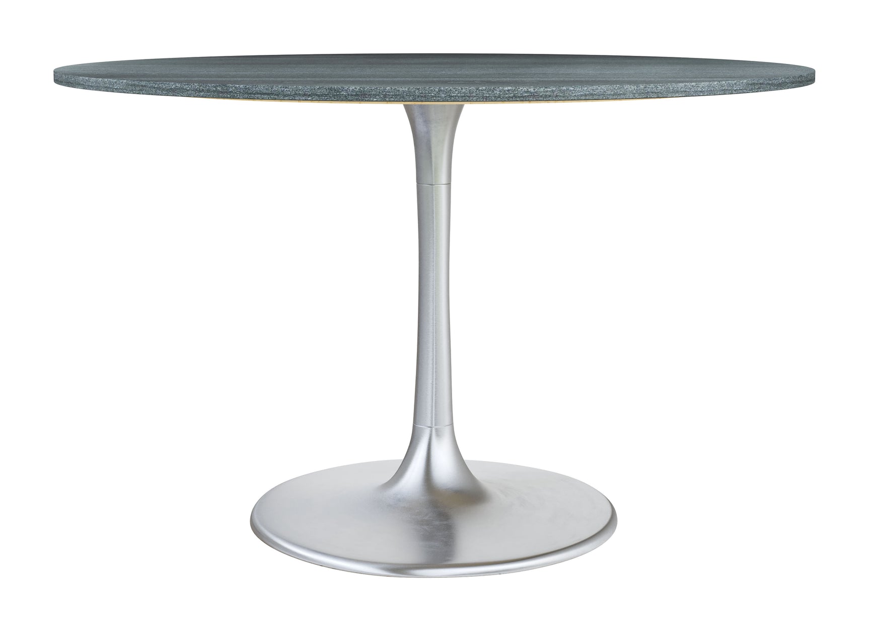Metropolis Gray & Silver Dining Table