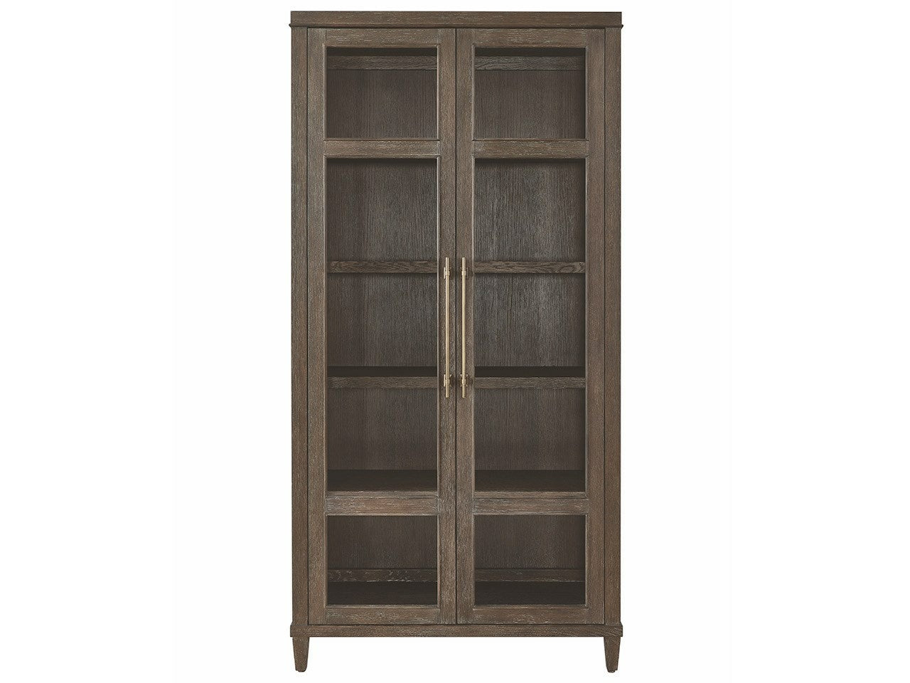 Montclair Cocoa Glass Doors Cabinet