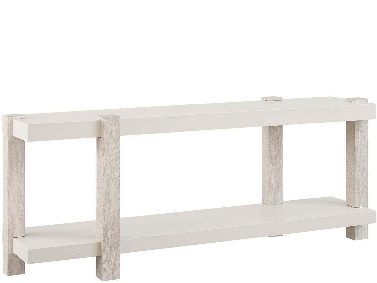 Modern White/Mist Console Table