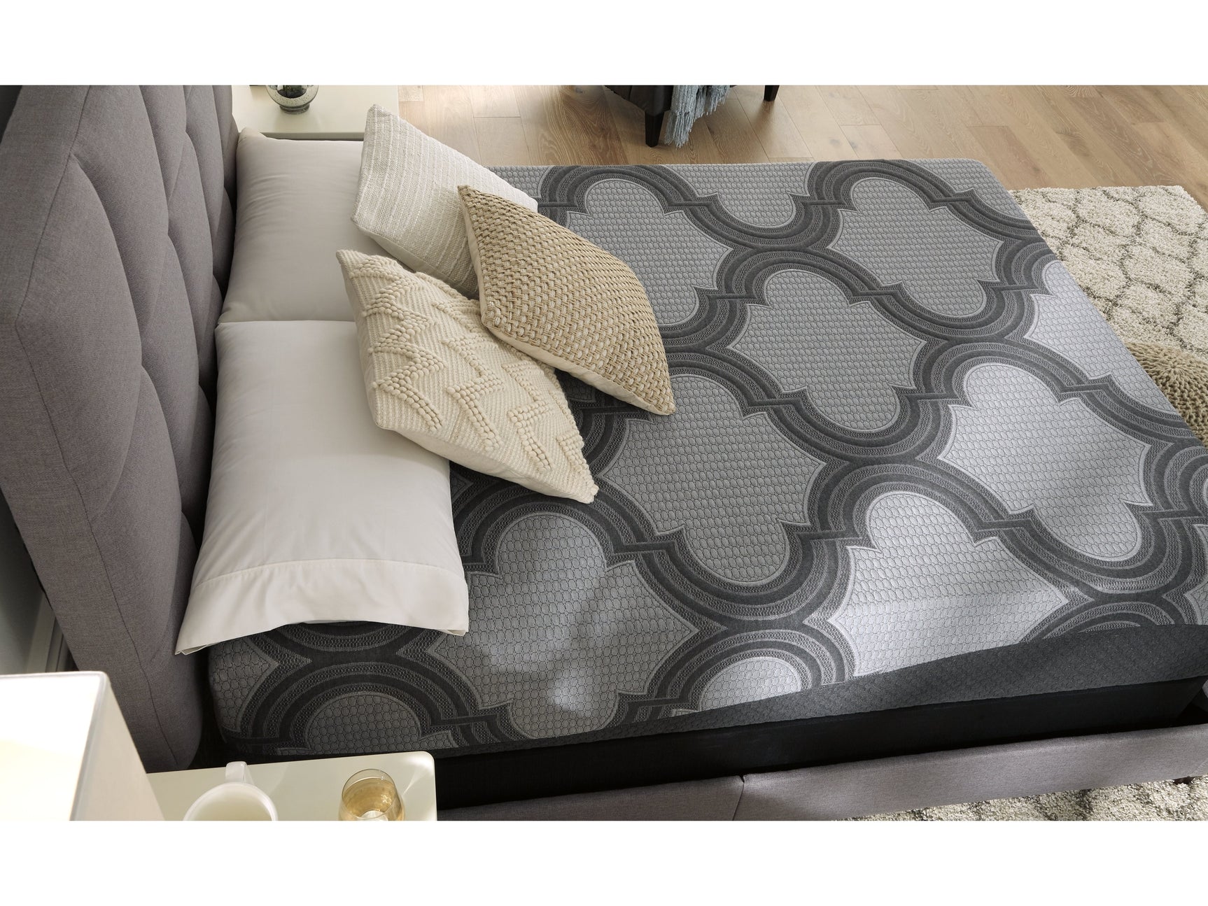 1100 Series Gray Twin XL Firm Mattress - Ornate Home