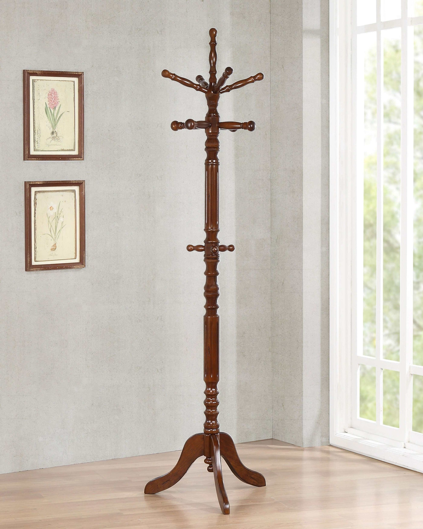 Achelle Tobacco Coat Rack - Ornate Home