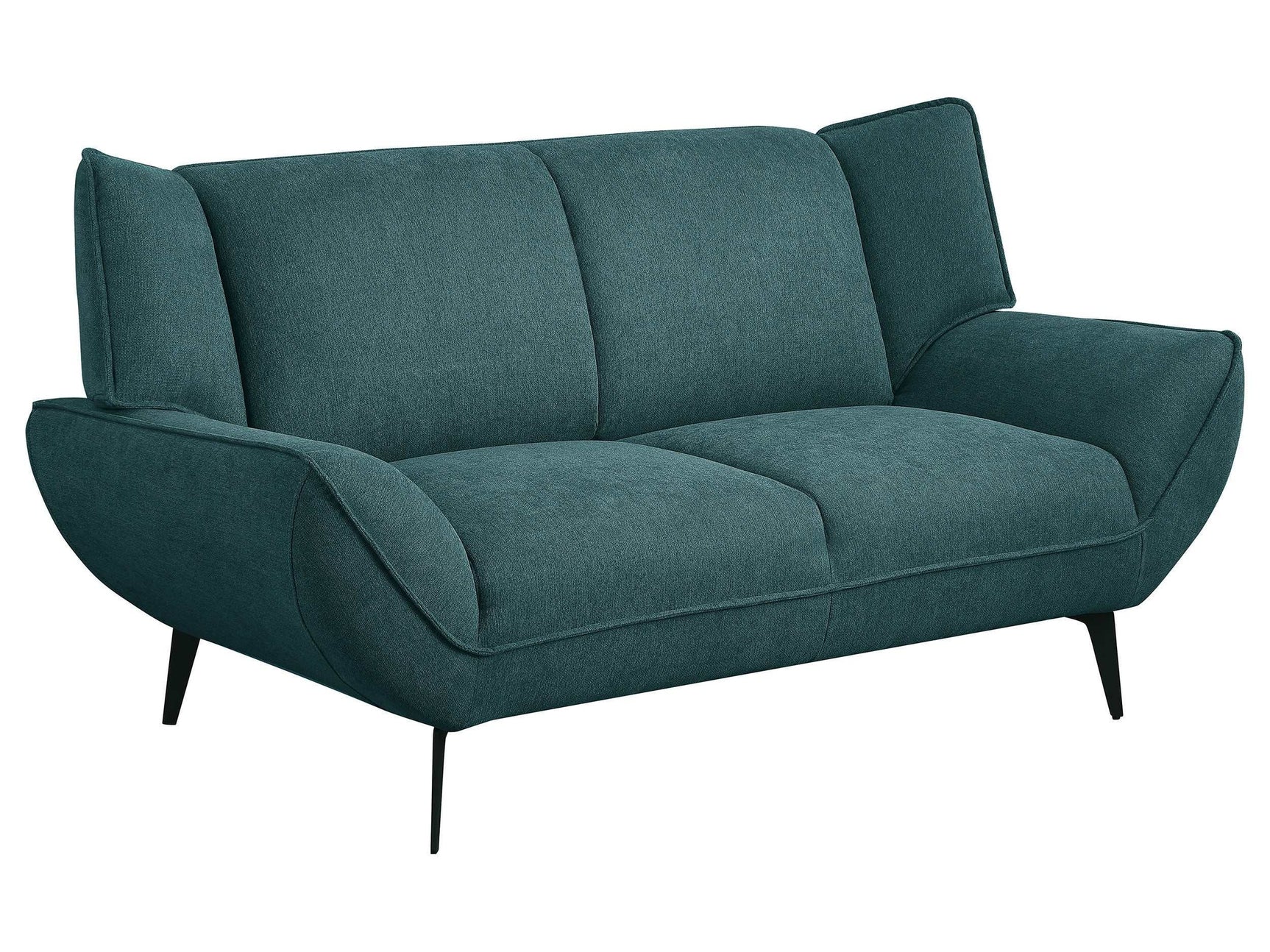 Acton Teal Blue Loveseat - Ornate Home