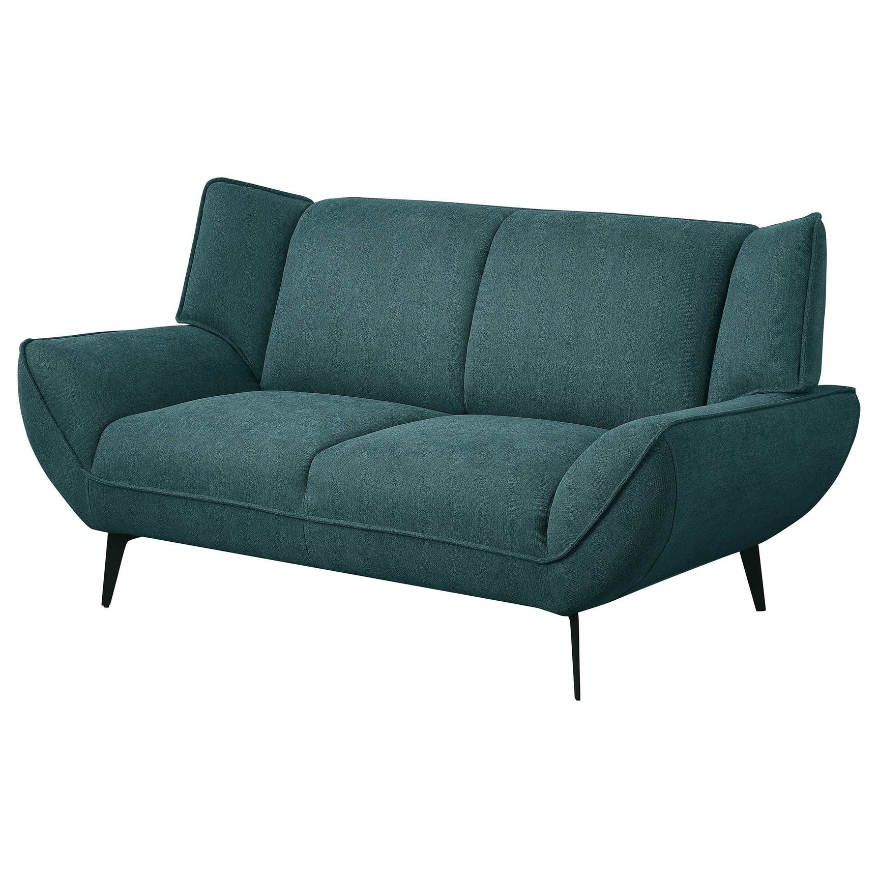 Acton Teal Blue Loveseat - Ornate Home