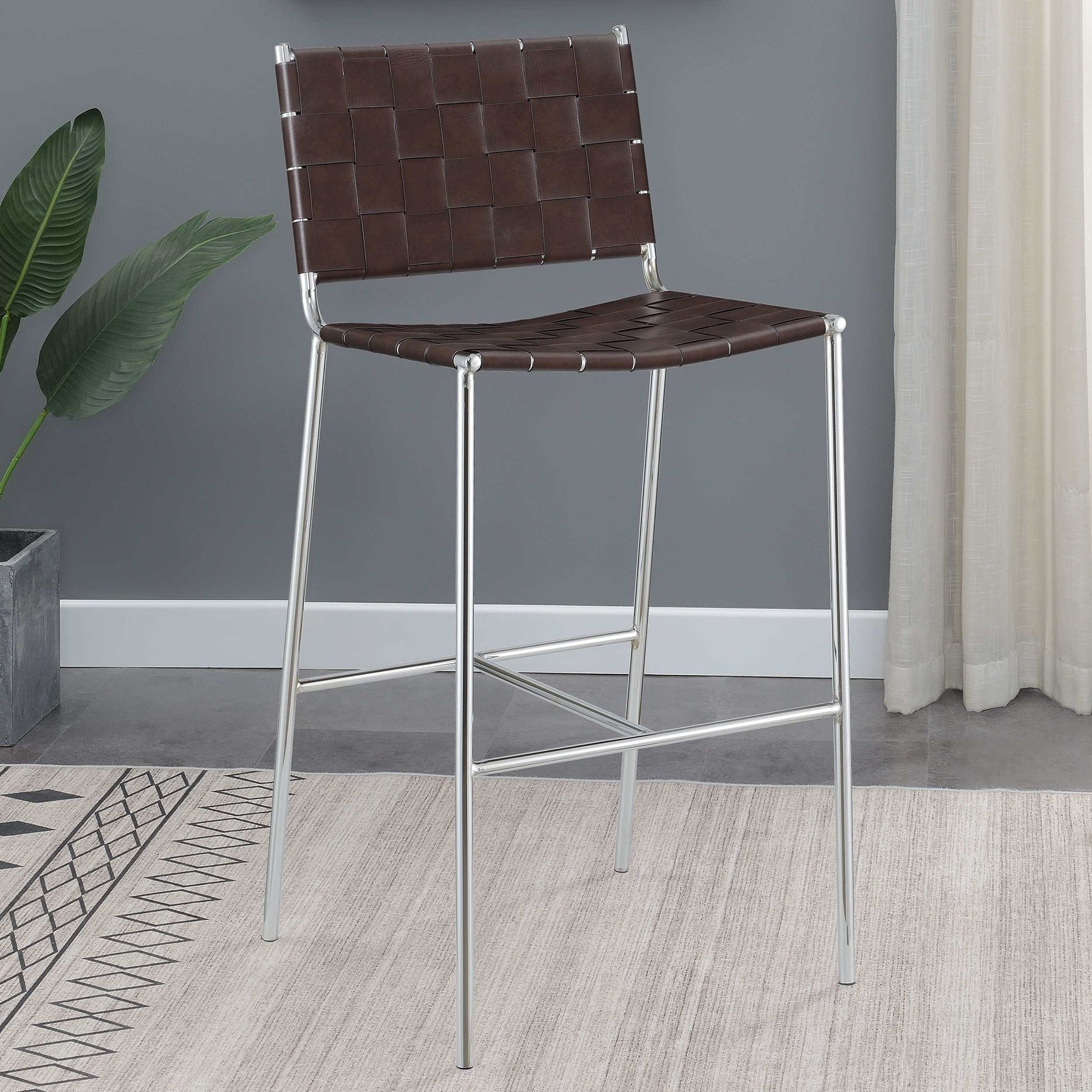 Adelaide Brown Bar Stool - Ornate Home