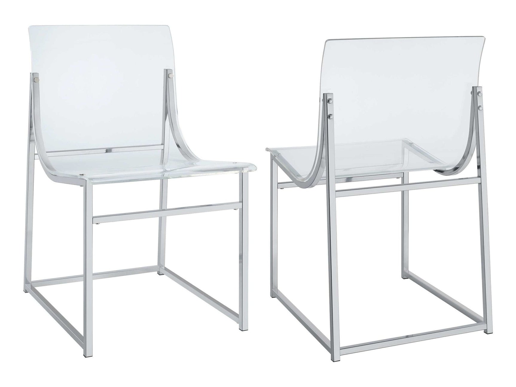 Adino Clear Side Chair - Ornate Home