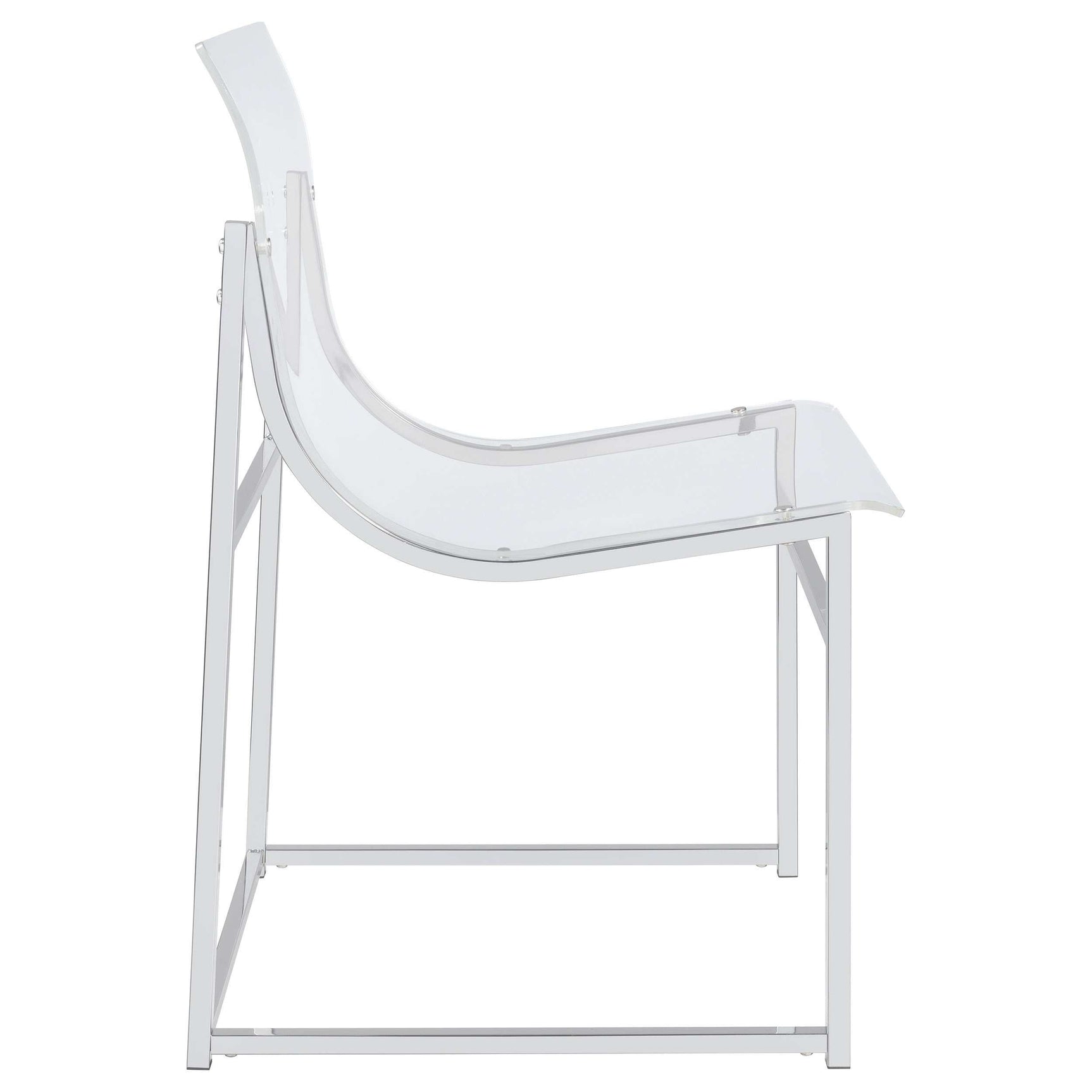 Adino Clear Side Chair - Ornate Home