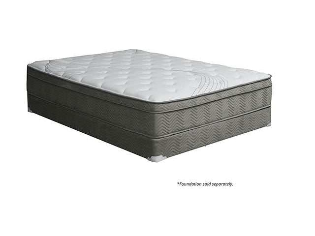 Afton White/Gray 12" Euro Box Pocket Coil California King Mattress - Ornate Home