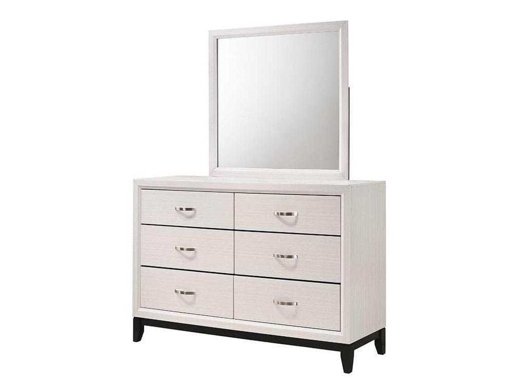 Akerson Chalk White Mirror - Ornate Home