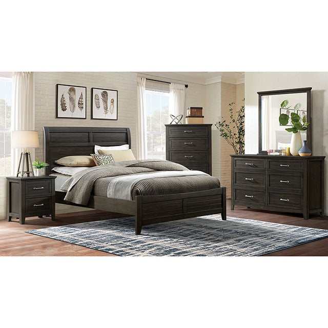 Alaina Walnut Eastern King Bed - Ornate Home
