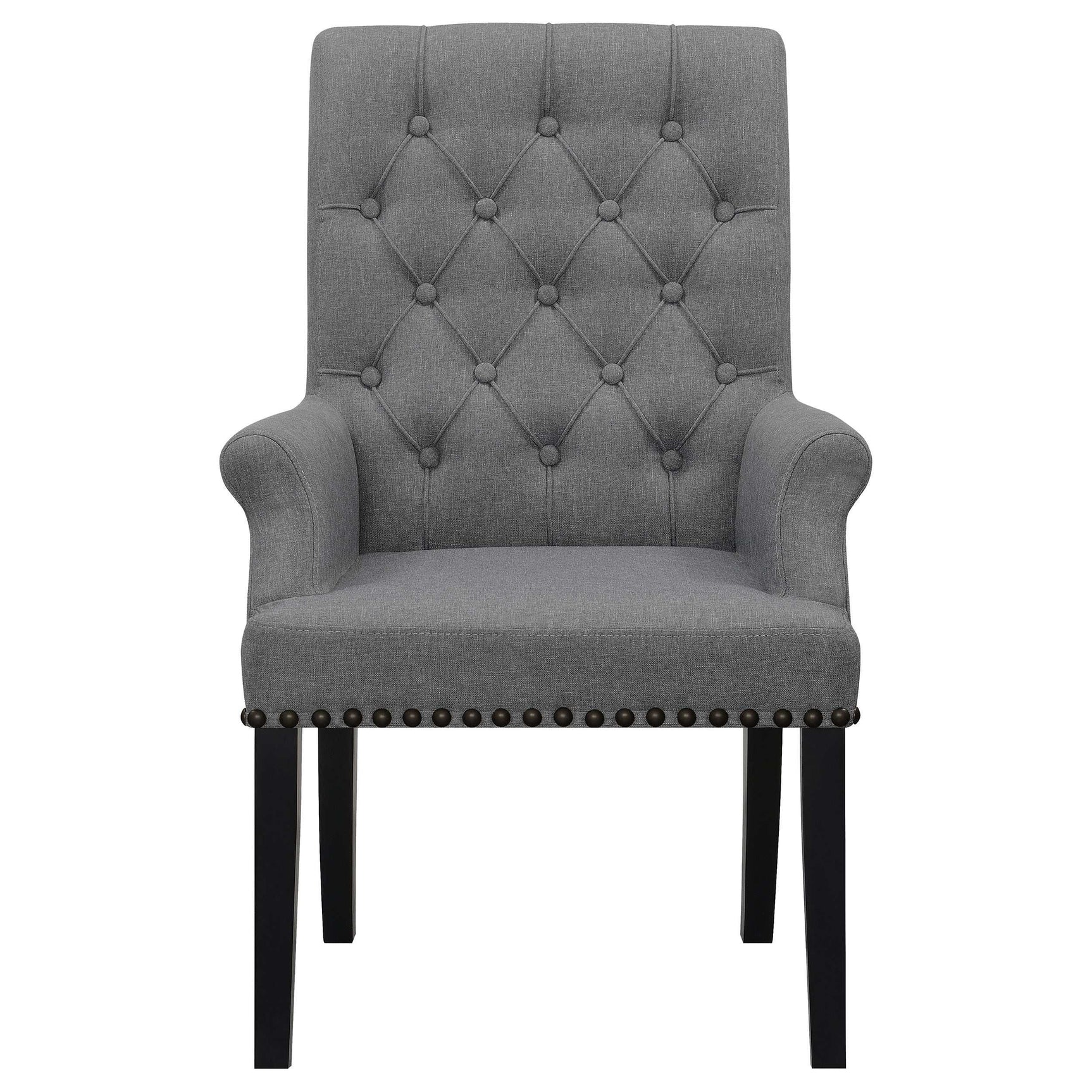 Alana Grey / Rustic Espresso Arm Chair - Ornate Home