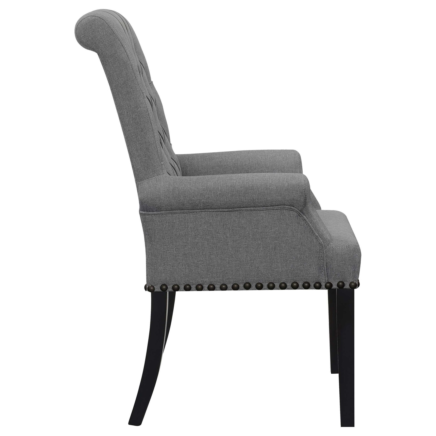 Alana Grey / Rustic Espresso Arm Chair - Ornate Home