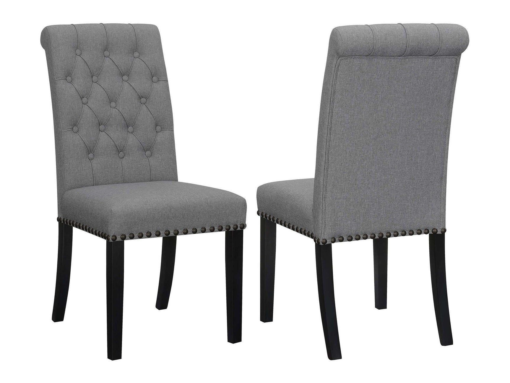 Alana Grey / Rustic Espresso Side Chair - Ornate Home