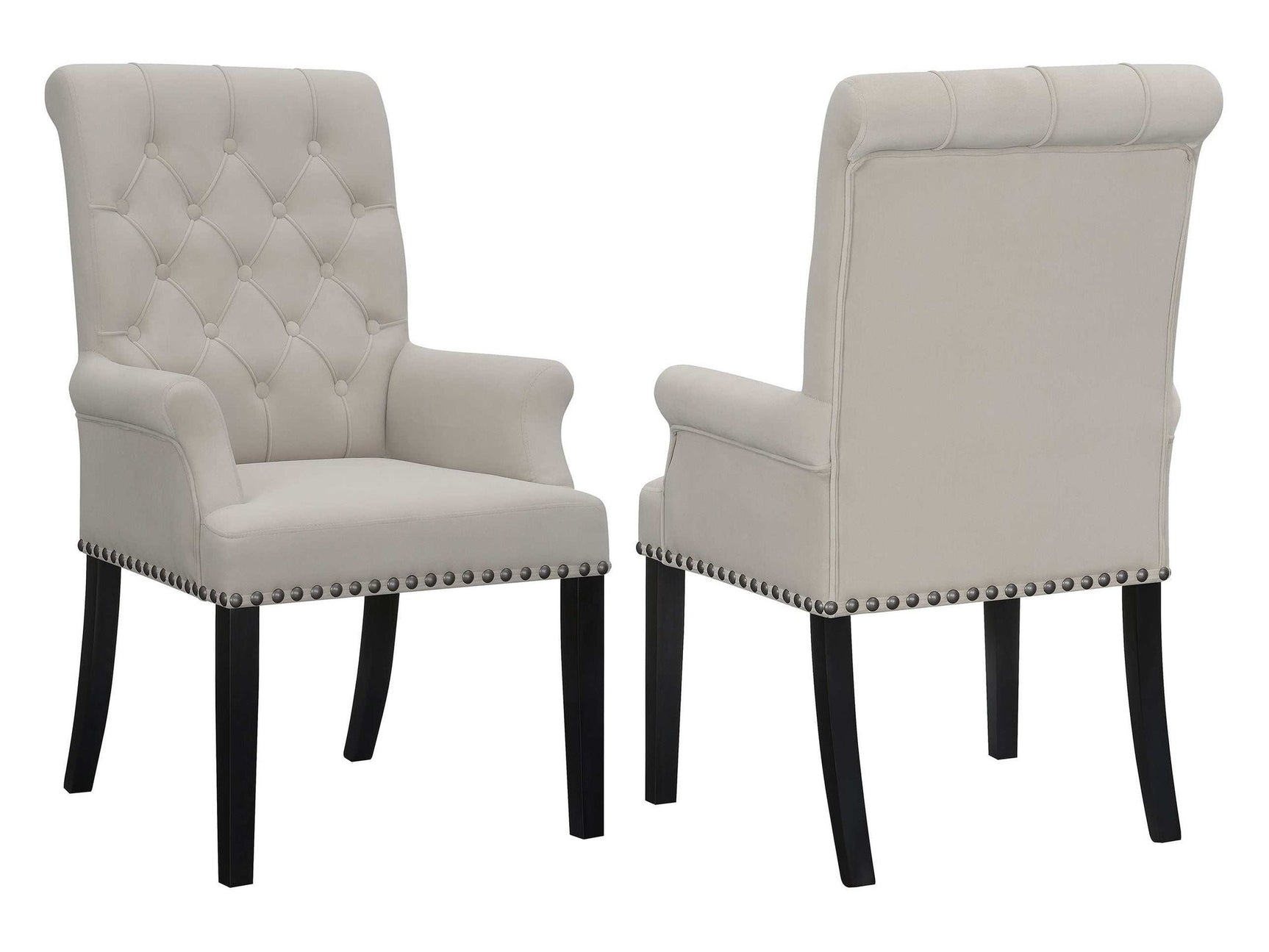 Alana Sand / Rustic Espresso Arm Chair - Ornate Home