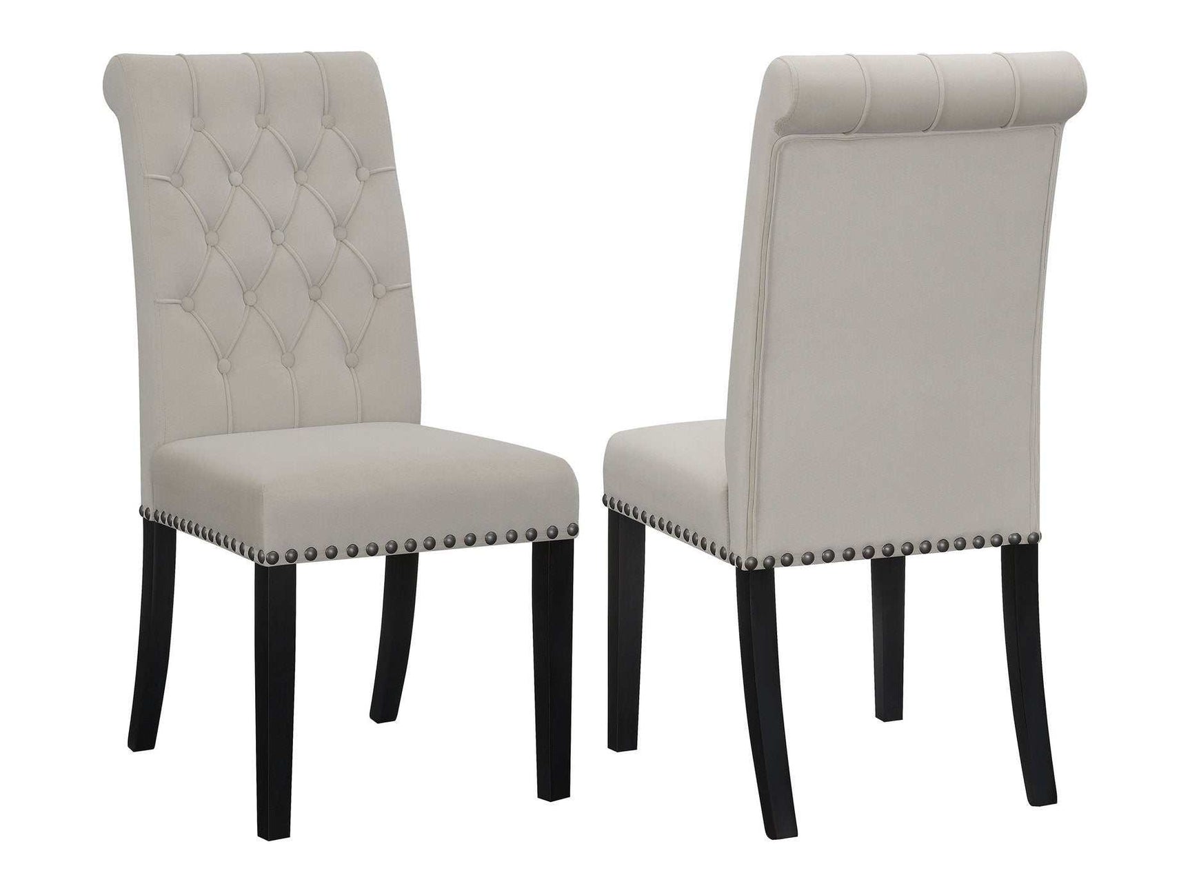 Alana Sand / Rustic Espresso Side Chair - Ornate Home