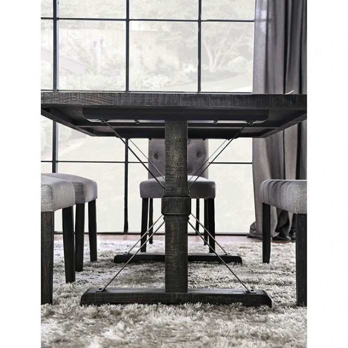 Alfred Antique Black Dining Table - Ornate Home
