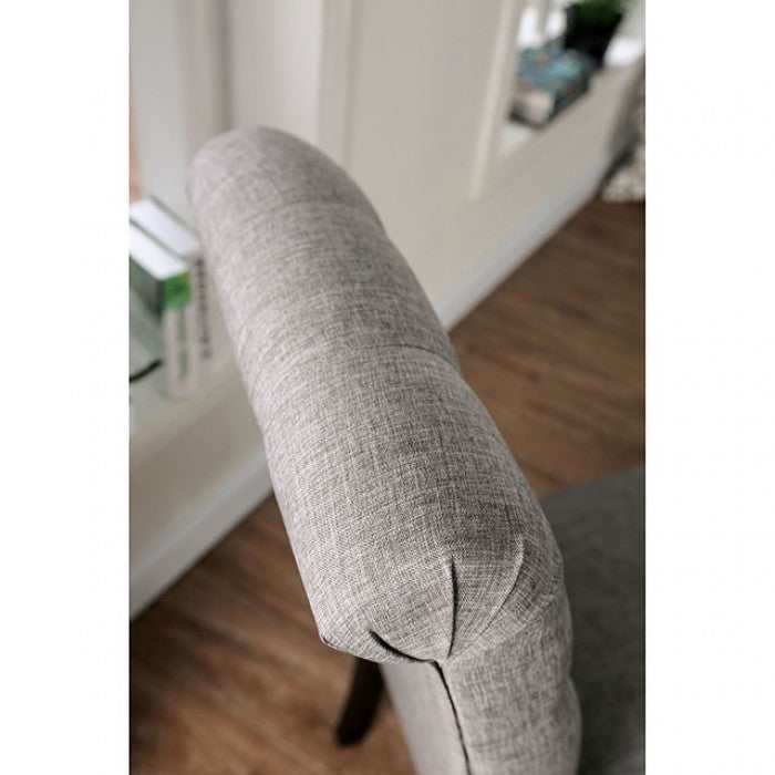 Alfred Antique Black & Light Gray Dining Chair (Set of 2) - Ornate Home