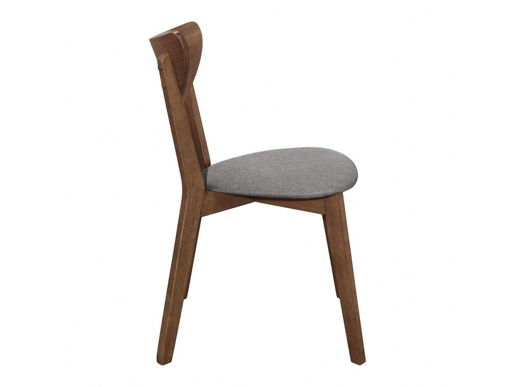 Alfredo Grey & Natural Walnut Dining Chairs (Set of 2) - Ornate Home