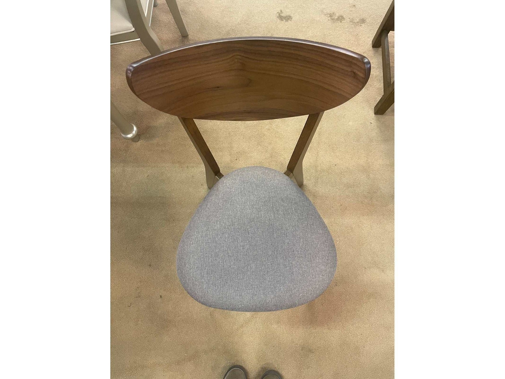 Alfredo Grey & Natural Walnut Dining Chairs (Set of 2) - Ornate Home