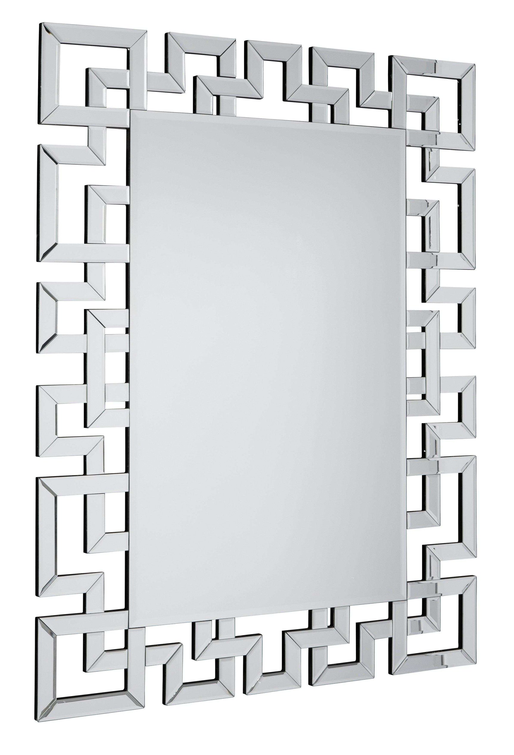 Aliza Silver Frameless Wall Mirror - Ornate Home