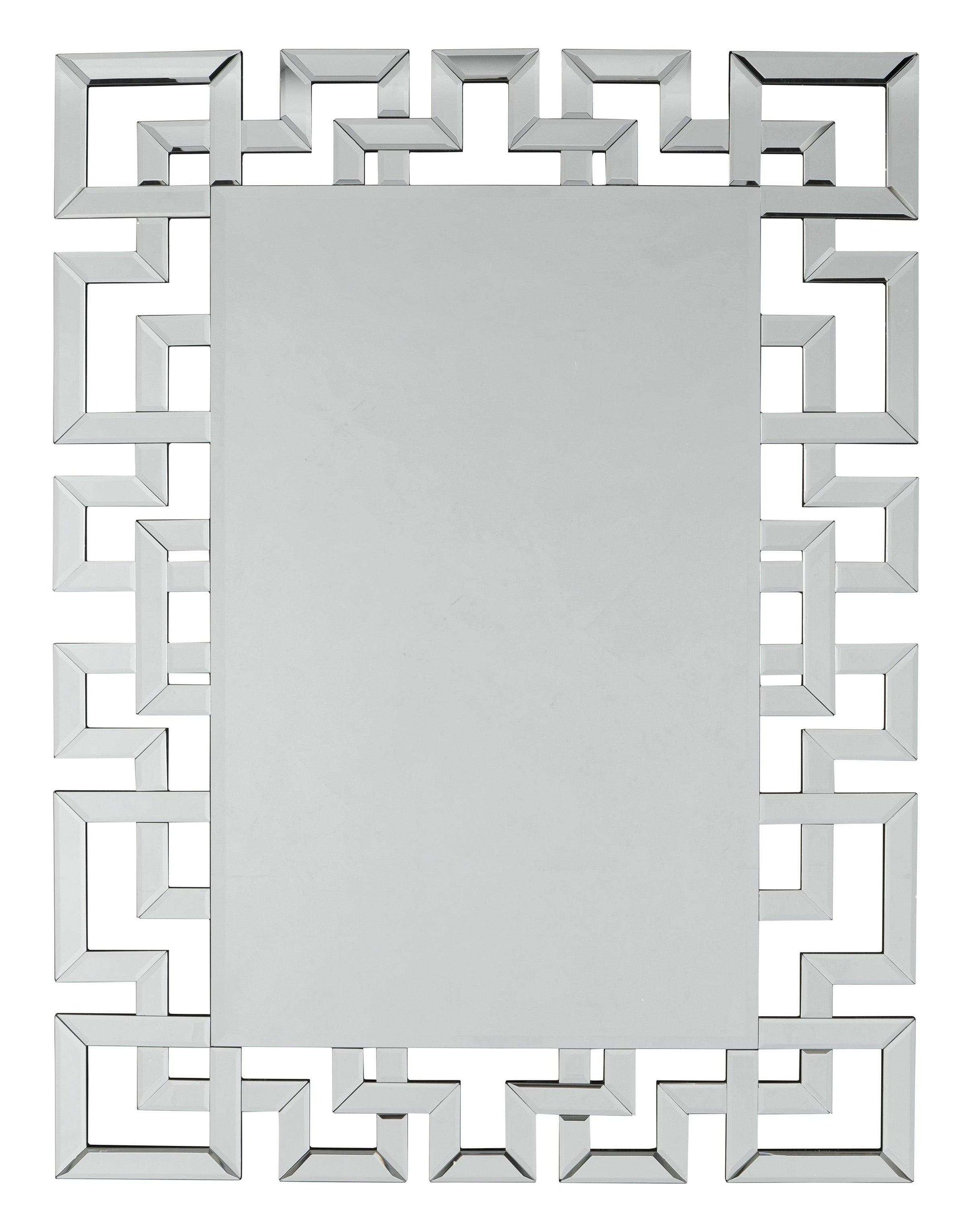 Aliza Silver Frameless Wall Mirror - Ornate Home