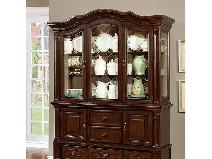 Alpena Brown Cherry Hutch & Buffet - Ornate Home