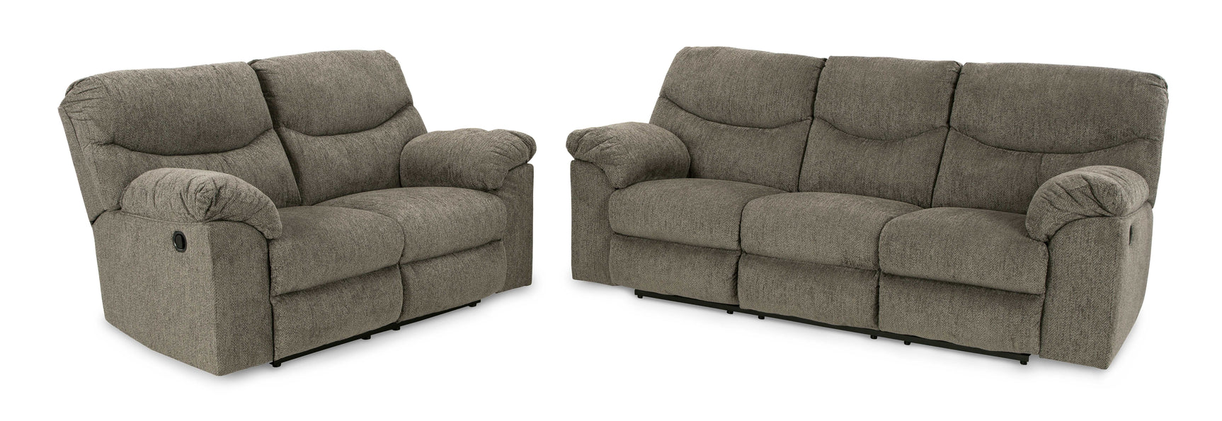 Alphons Manual Reclining Sofa & Loveseat Set - Ornate Home