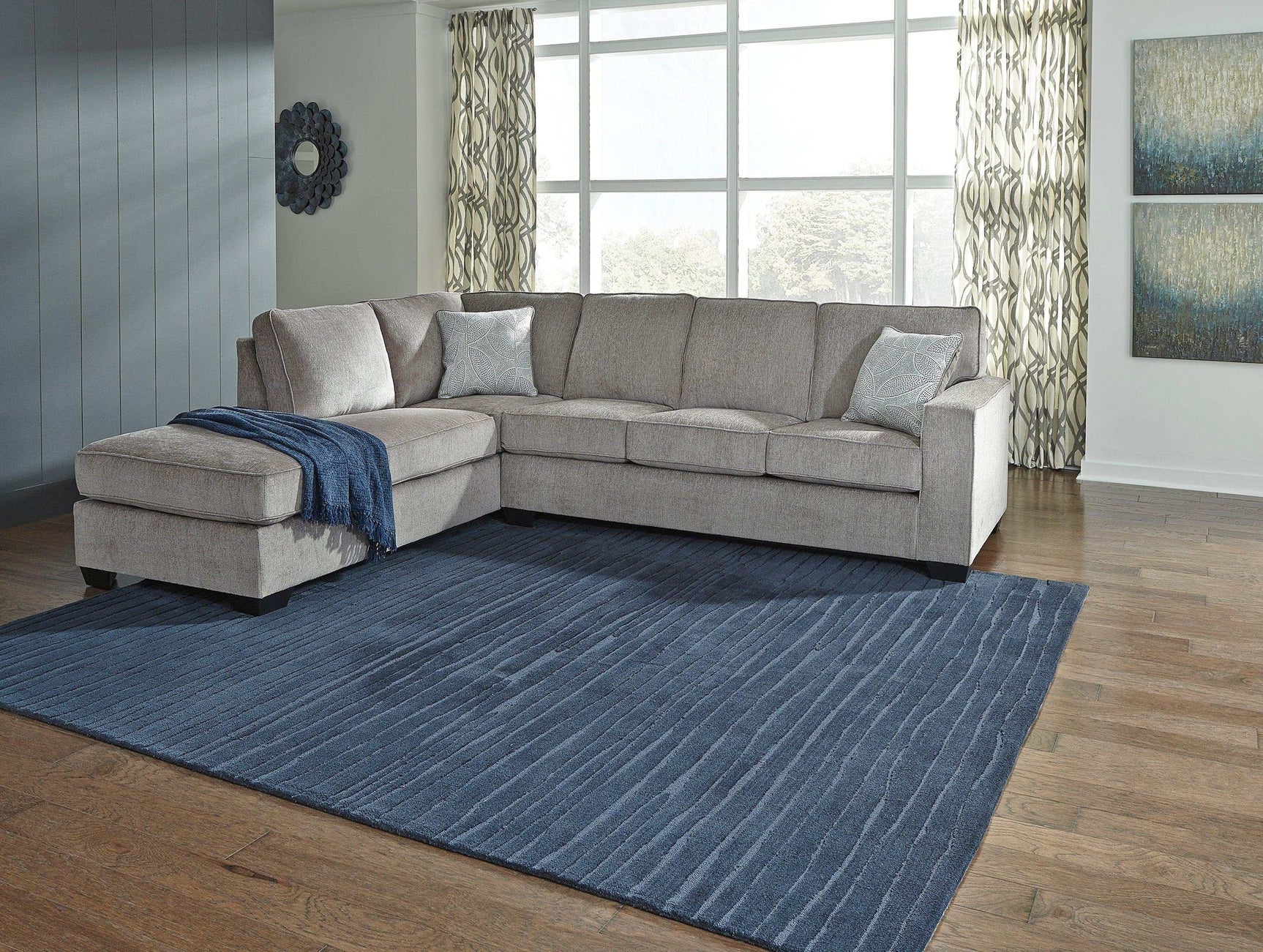 Altari Alloy Full Sleeper Sectional Sofa w/ LAF Chaise - Ornate Home