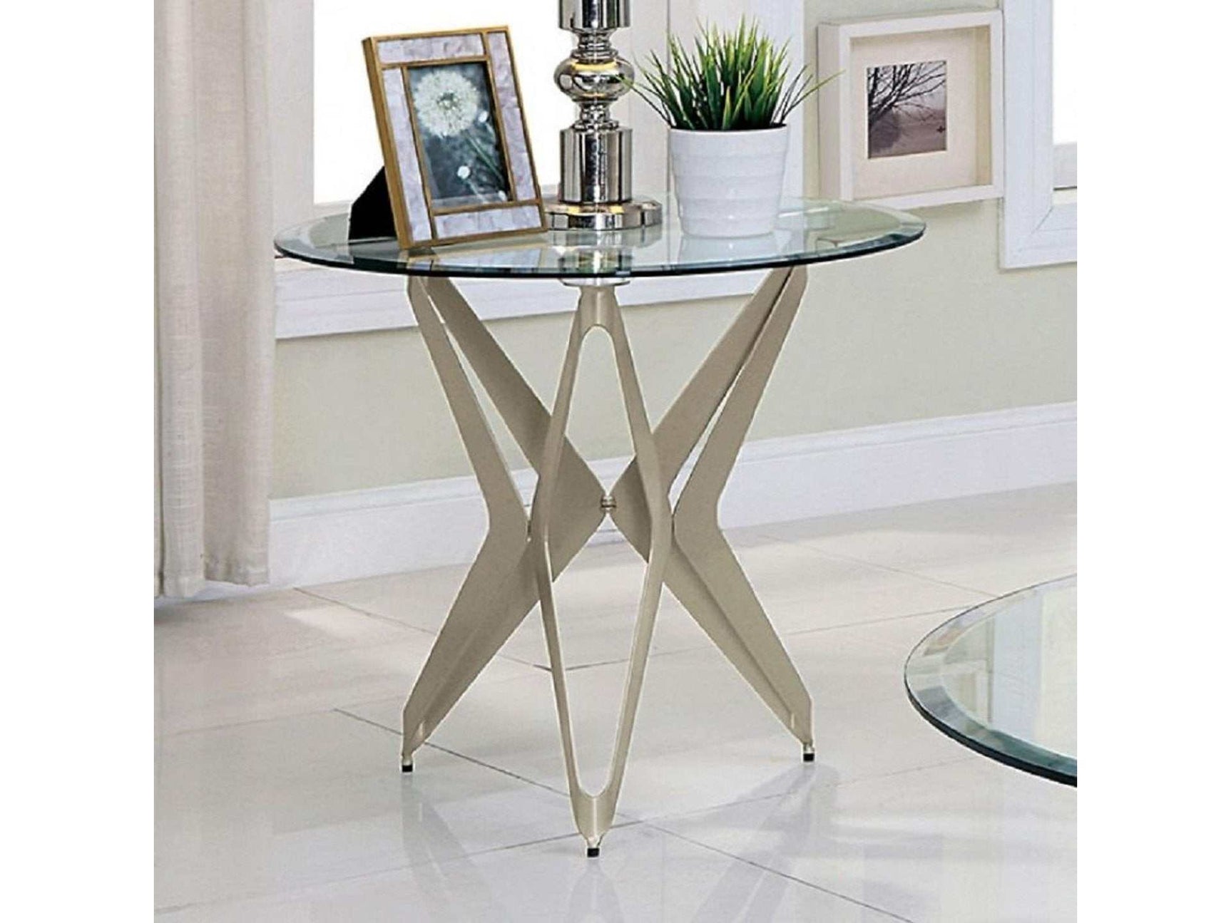 Alvise Champagne End Table - Ornate Home
