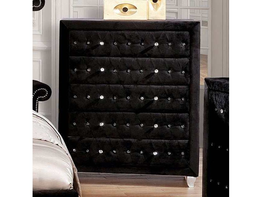 Alzire Black Chest - Ornate Home