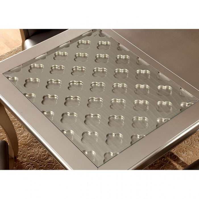 Amina Champagne Dining Room Set / 7pc - Ornate Home