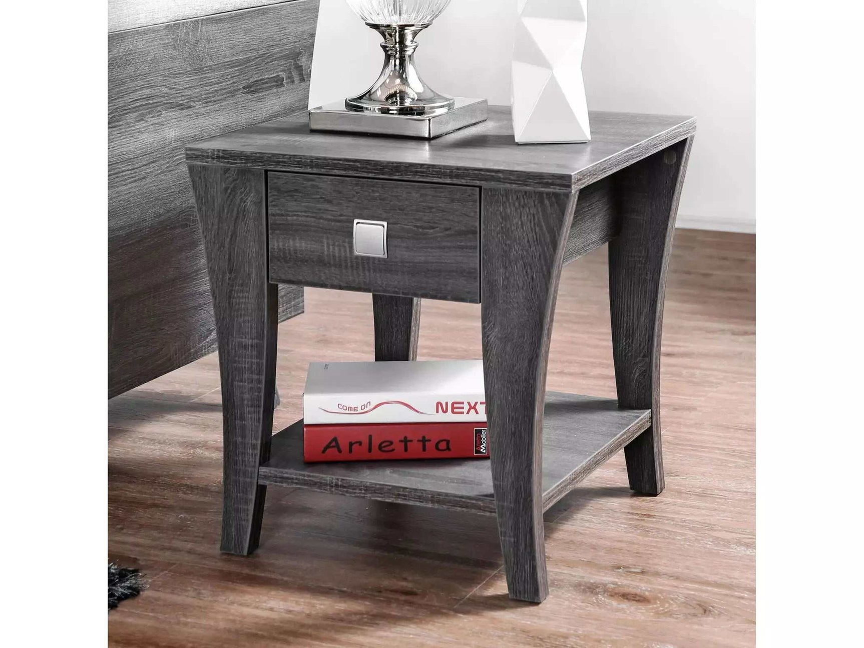 Amity Gray End Table - Ornate Home