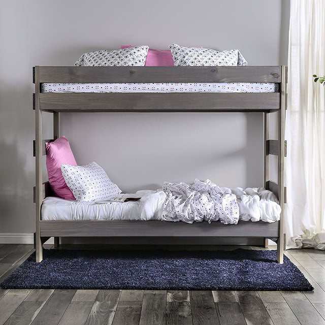 Ampelios Gray T/T Bunk Bed - Ornate Home